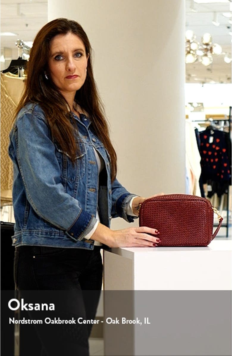 Marisol Woven Leather Crossbody Bag, sales video thumbnail