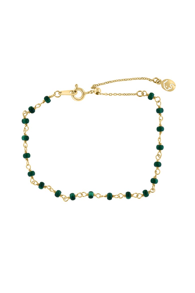 14K Yellow Gold ,Malachite Bracelet, Main, color, Hematite and FW Blush Pearl
