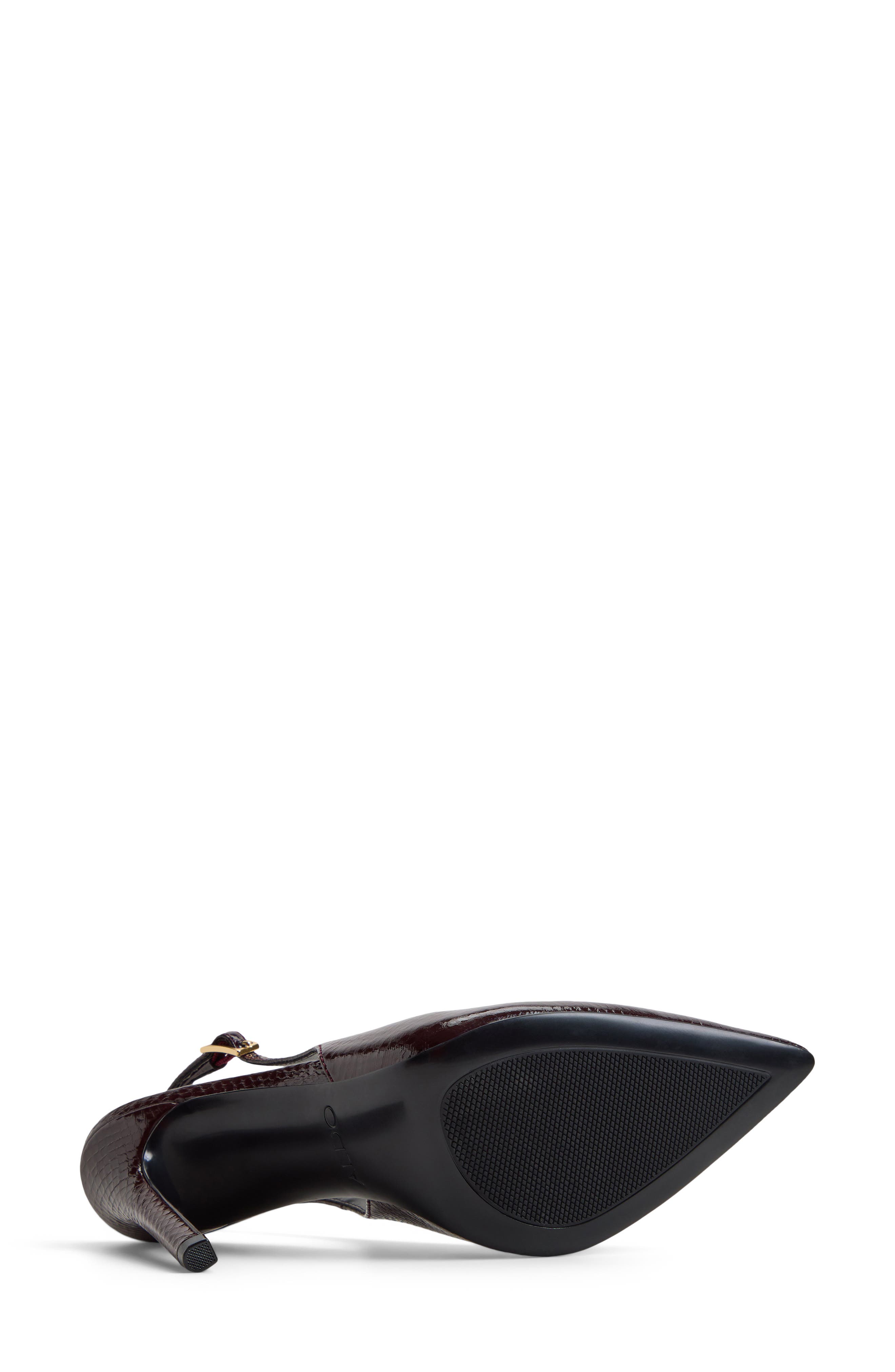 Kriss Faux Leather Slingback Pump, Alternate, color, MAHOGANY PHYTON