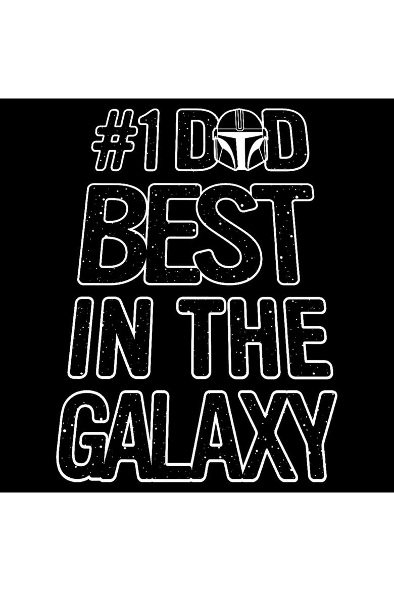 Men's Star Wars The Mandalorian Number 1 Dad  Graphic T-Shirt, Alternate, color, Black