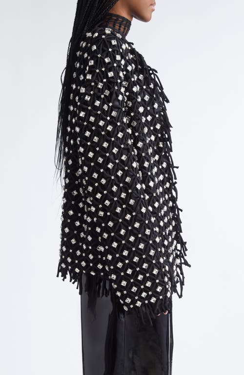 Laquan Smith Crystal Embellished Jacket In Black