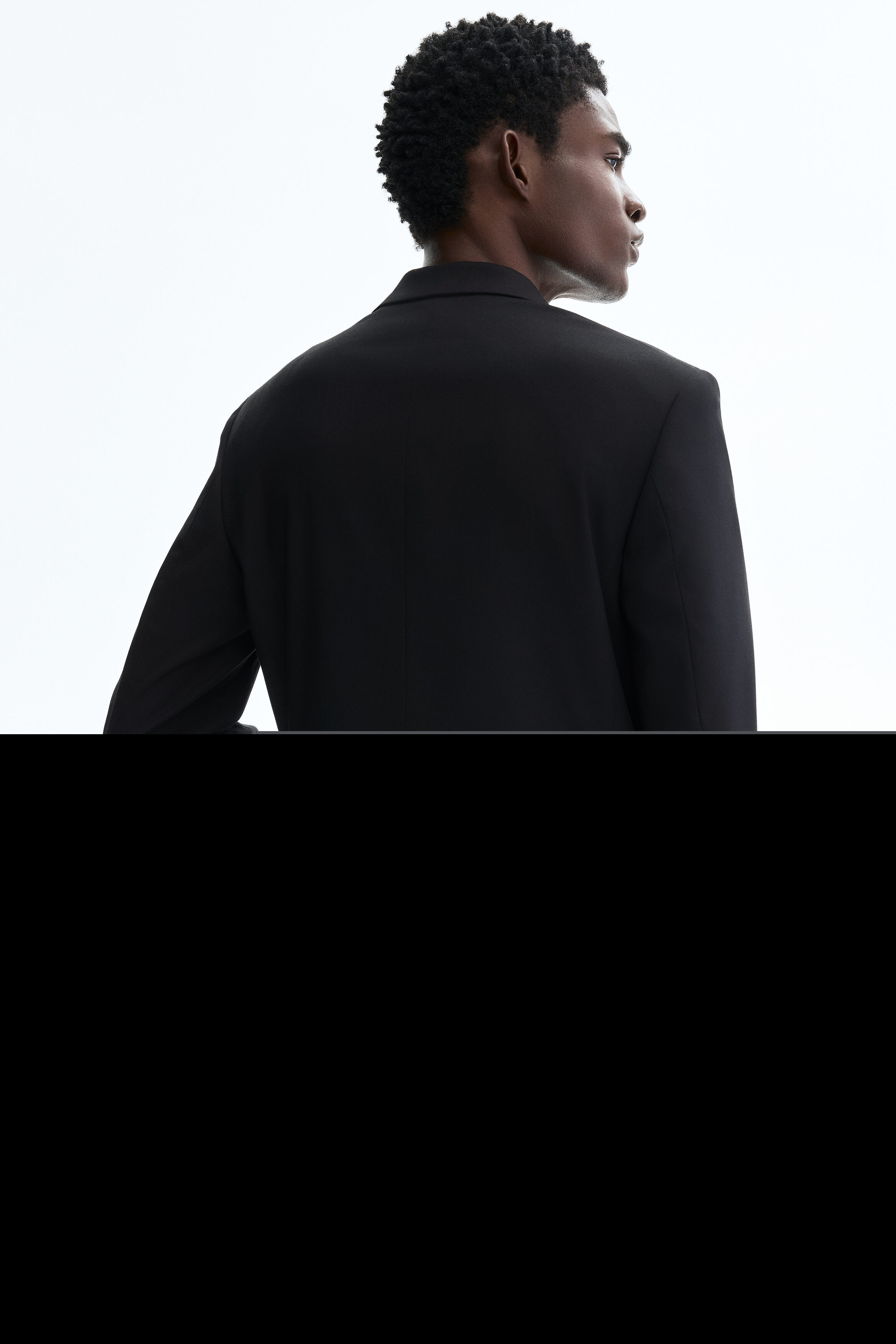 Regular Fit Single-breasted Jacket, Alternate, color, Black