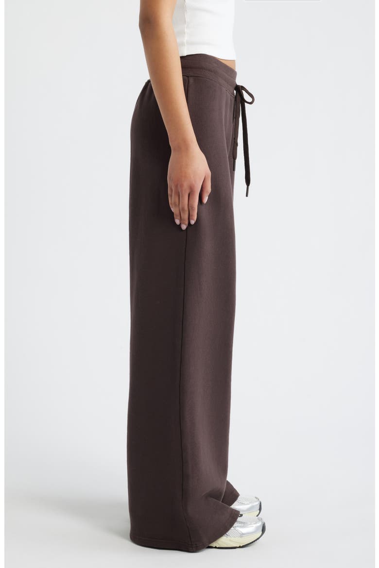 Dodie Wide Leg Cotton Pants, Alternate, color, WASHED BROWN