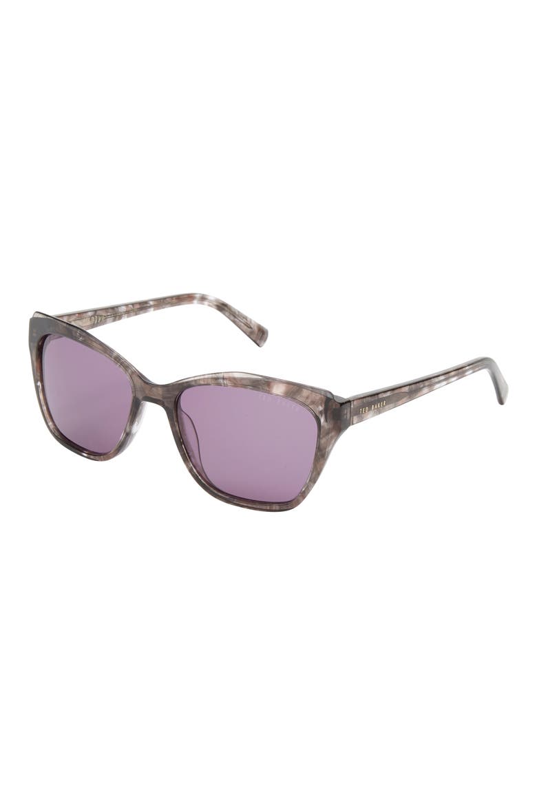 55mm Cat Eye Sunglasses, Alternate, color, GREY