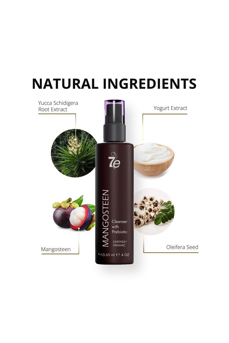 Mangosteen Face Cleanser with Antioxidants, Alternate, color, Transparent
