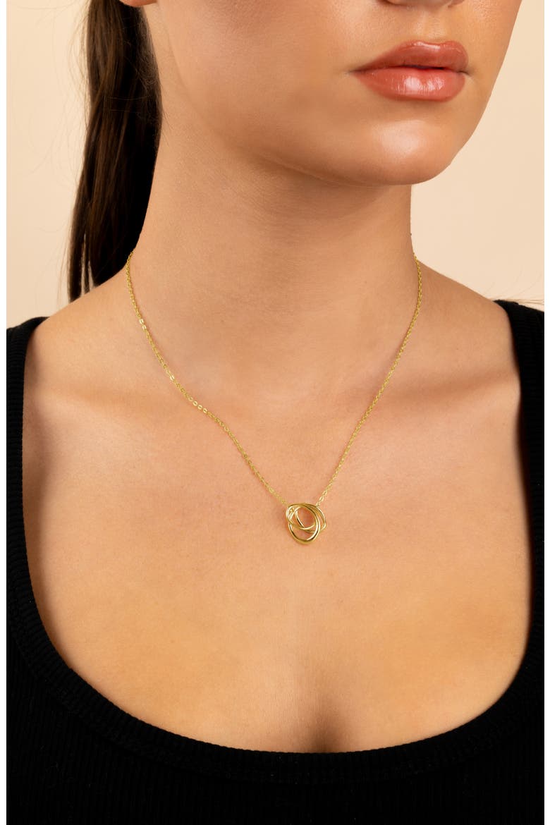 Eve Linked Harmony Pendant Necklace, Alternate, color, GOLD