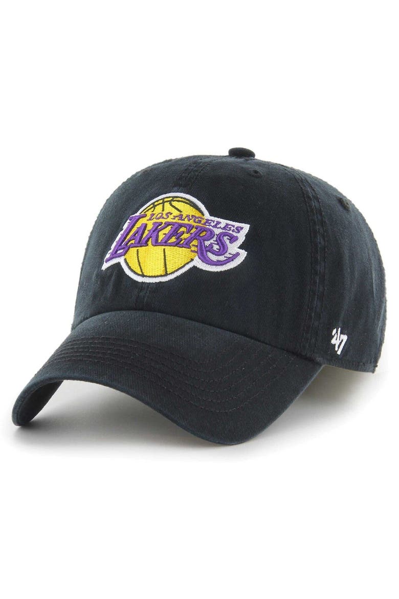 Men's '47 Black Los Angeles Lakers  Classic Franchise Fitted Hat, Main, color, Black