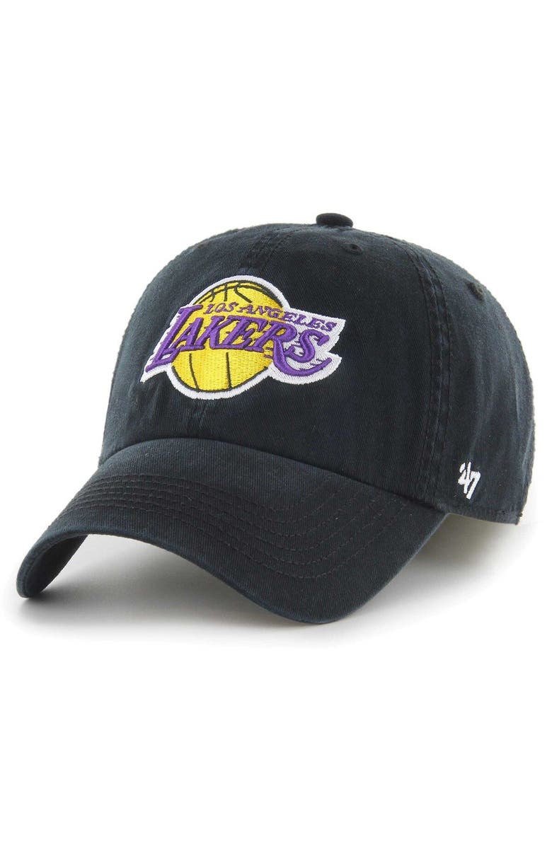'47 Men's '47 Black Los Angeles Lakers Classic Franchise Fitted Hat, Main, color, Black