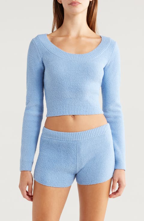 Fuzzy Crop Sweater