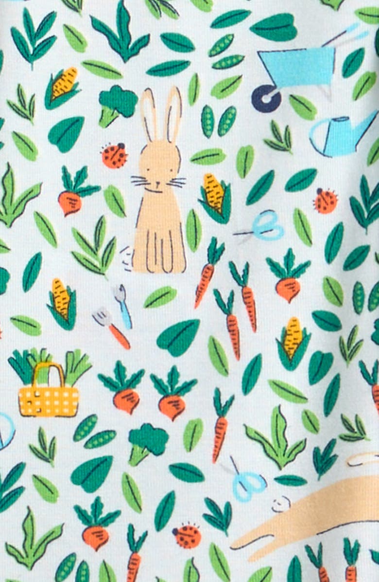 Magnetic Me Bunny Garden Magnetic Polo Romper, Alternate, color, Bunny Garden