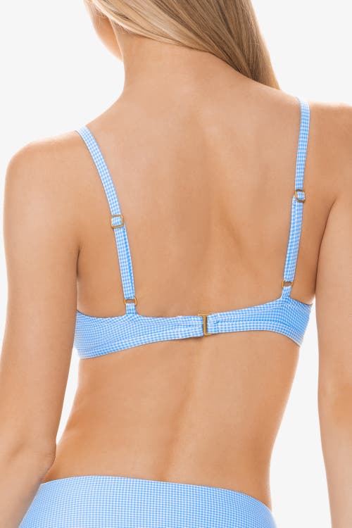 Helen Jon Ruffled Shirred Cross Over Bra In Black