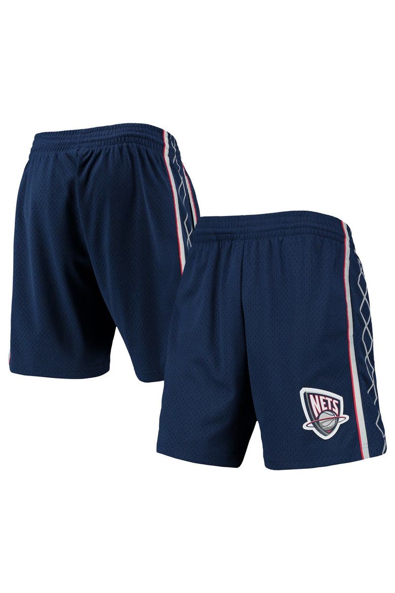 Men's Mitchell & Ness Navy New Jersey Nets 2006/07 Hardwood Classics Swingman Shorts, Main, color, Navy