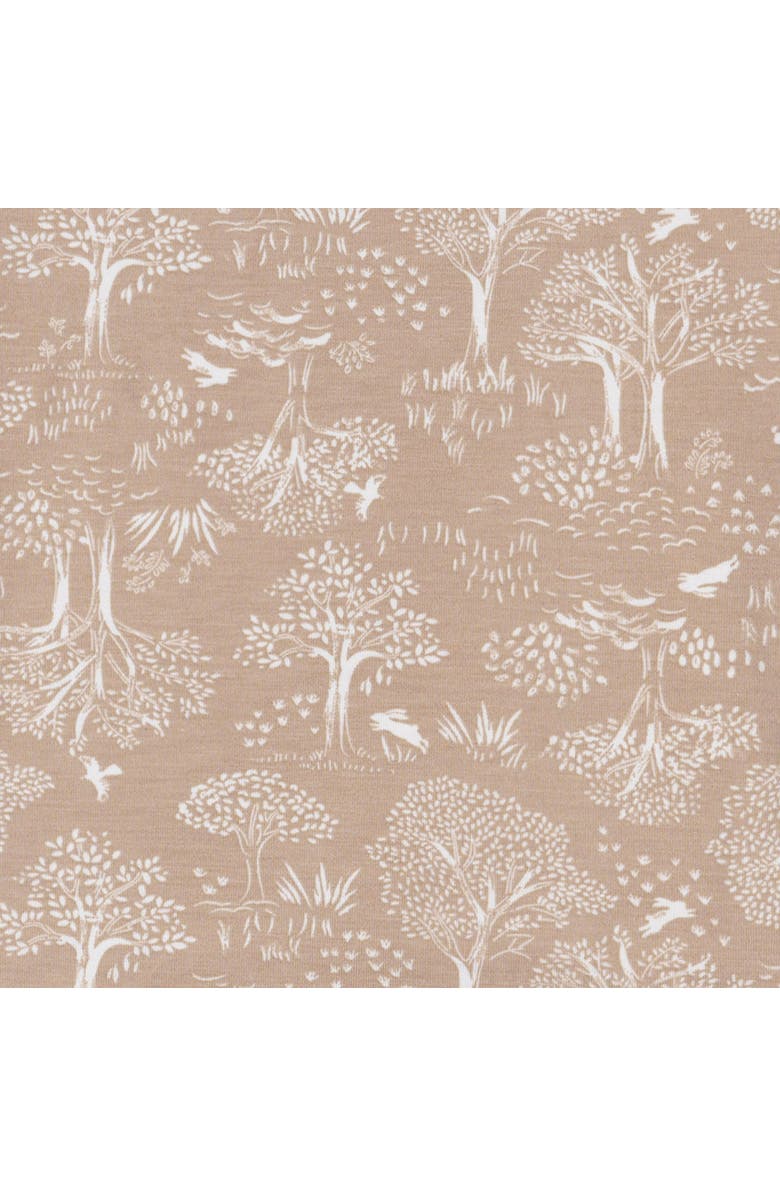 Just Born Swaddle Blanket & Hat Set, One Size, Alternate, color, Tan Forest