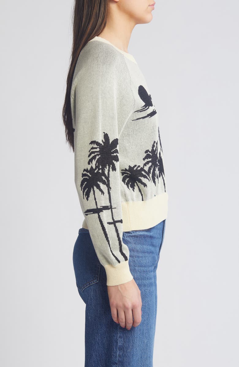 THE GREAT. The Palm Cotton Sweater, Alternate, color, 