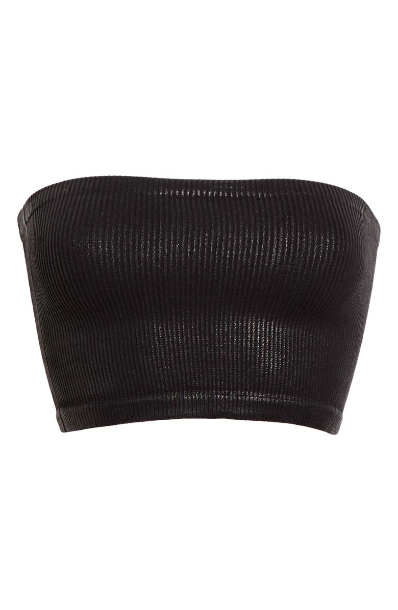 Free People Amelia Foil Bandeau Top, Alternate, color, Black Combo