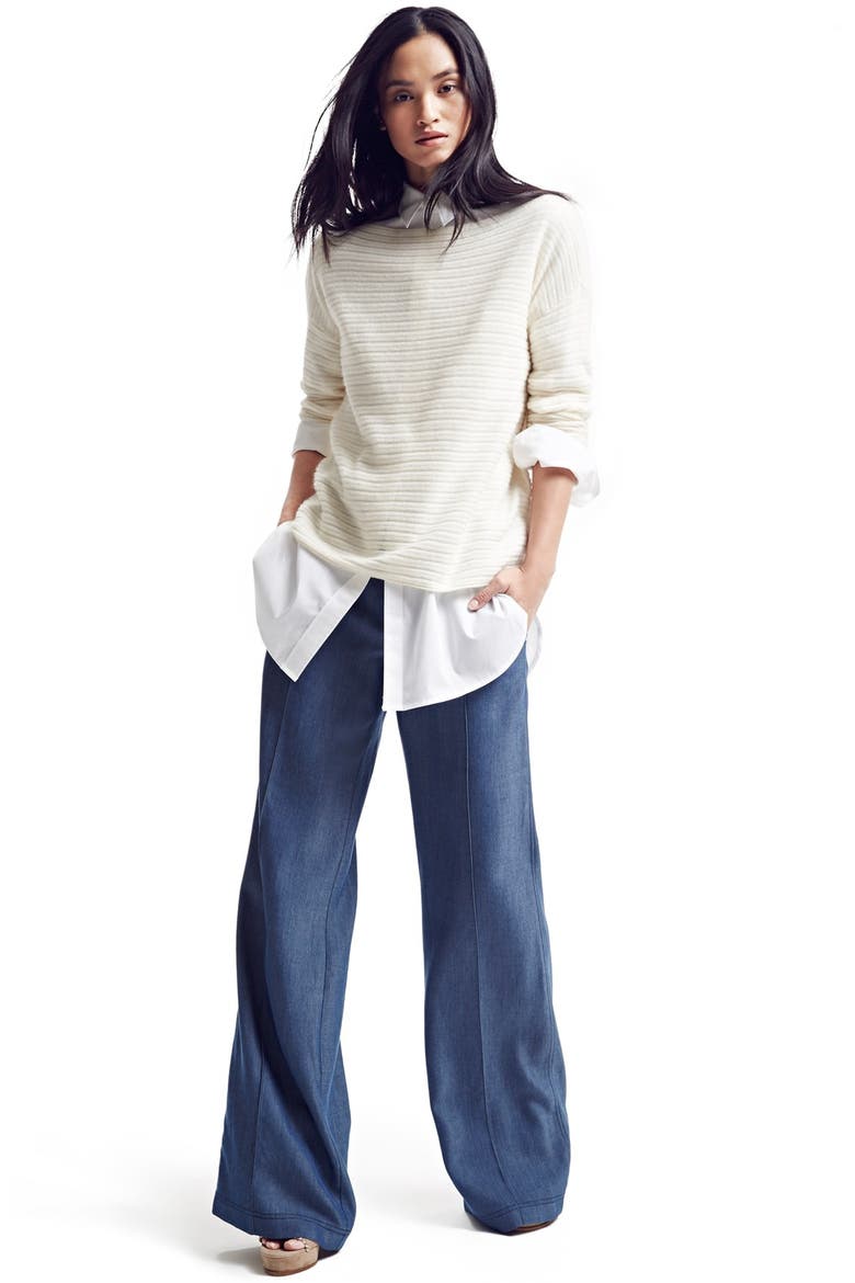 Poplin Tunic (Nordstrom Exclusive), Alternate, color, OPTIC WHITE