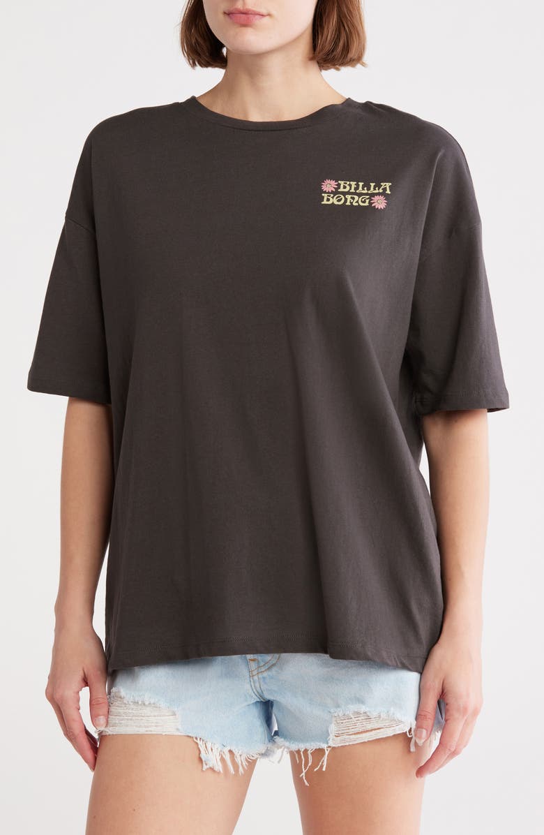 Billabong Out Until Dawn Graphic T-Shirt, Main, color, Black Sands