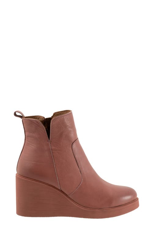 Bueno Laura Platform Wedge Bootie In Brown