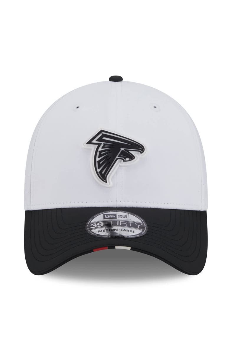 New Era Men's New Era White/Black Atlanta Falcons 2025 NFL Training Camp 39THIRTY Flex Hat, Alternate, color, White