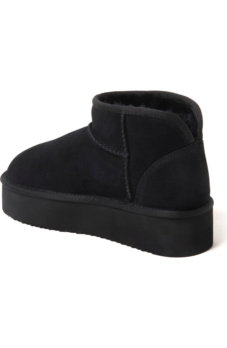 DEARFOAMS Fireside Kingston Genuine Shearling Platform Bootie, Alternate, color, Black