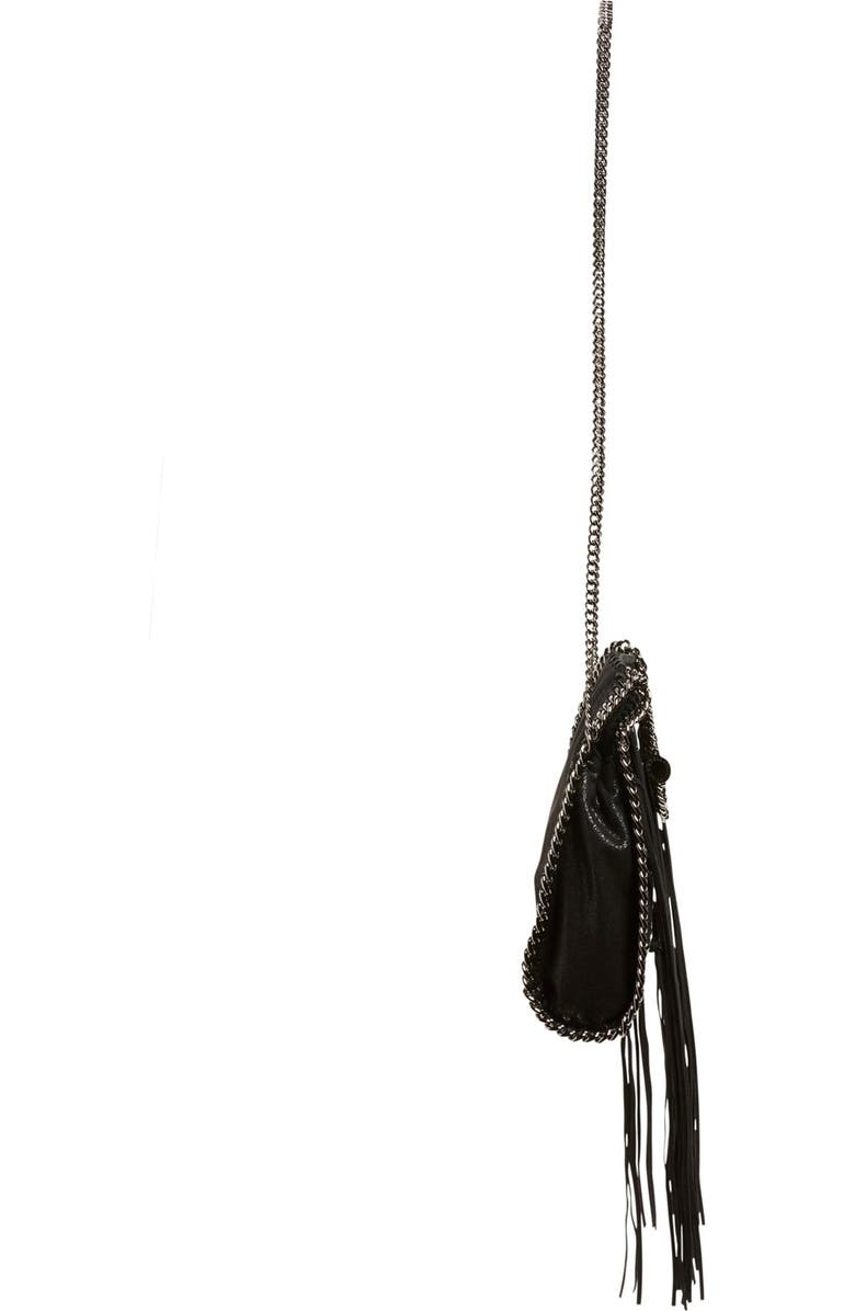 Stella McCartney 'Mini Falabella' Fringe Faux Leather Tote, Alternate, color,