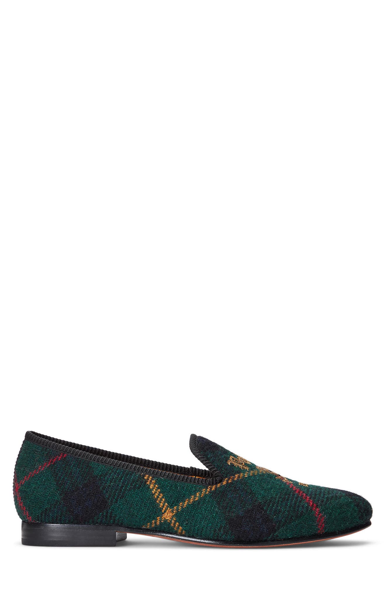 Polo Ralph Lauren Paxton Logo Embellished Wool Slipper, Alternate, color, 