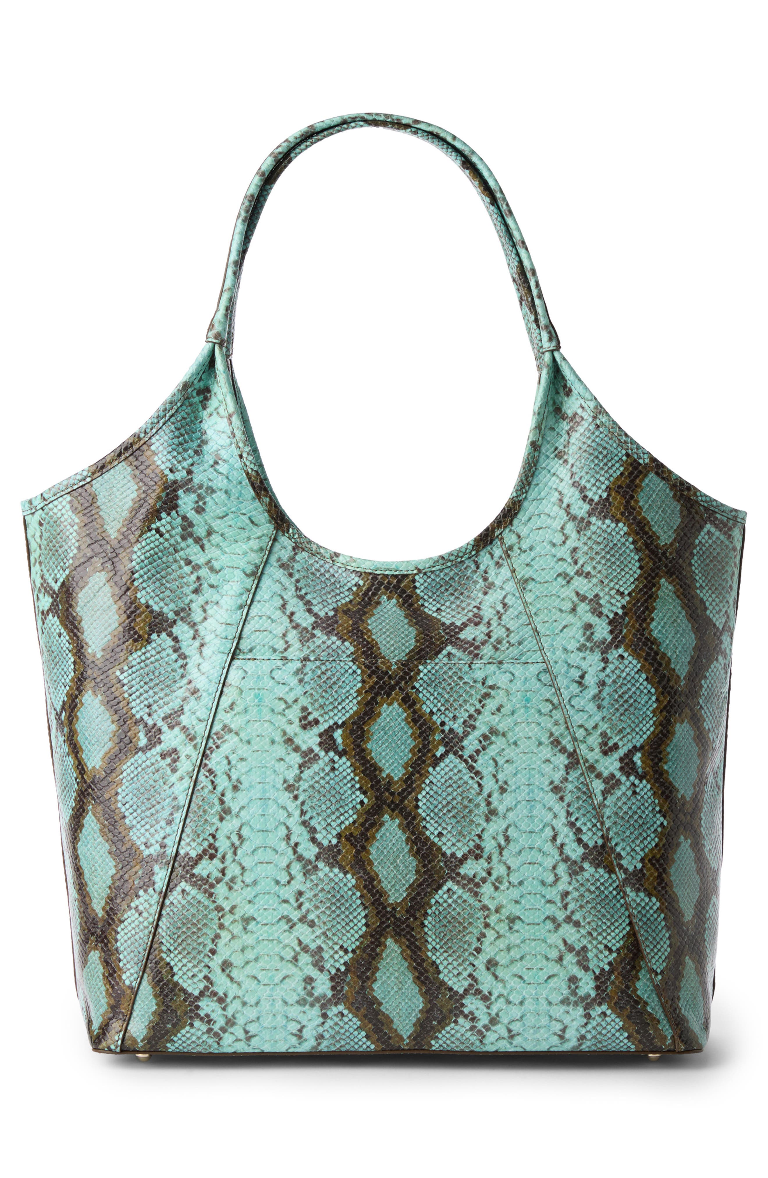 Brahmin Iona Snake Embossed Leather Tote Bag, Alternate, color, 
