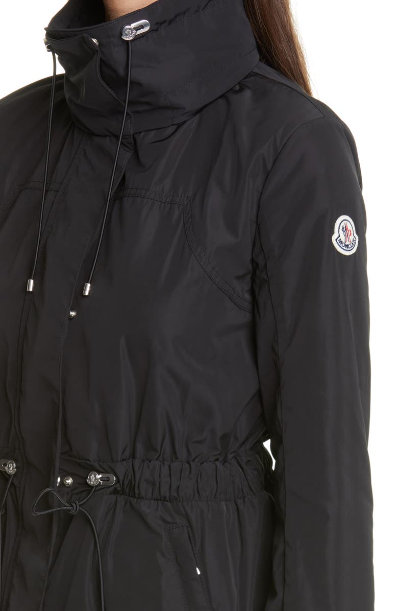 Moncler Ocre Drawstring Waist Short Jacket, Alternate, color,