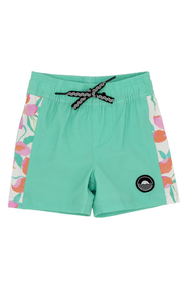 Feather 4 Arrow Bonita Volley Swim Trunks, Main, color, 