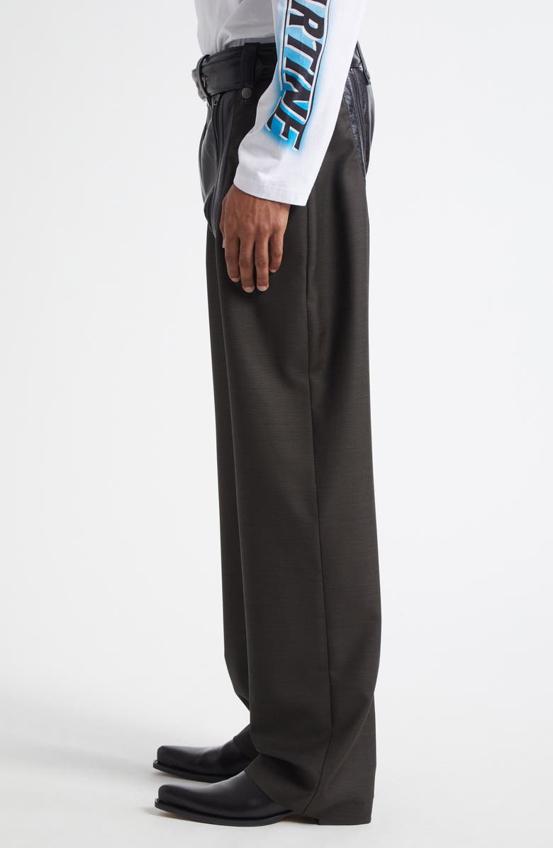 Martine Rose Zip Chap Mixed Media Pants, Alternate, color,