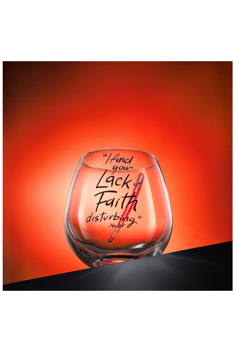 Lightsaber Stemless Drinking Glassware - Set of 2, Alternate, color, CLEAR/ RED