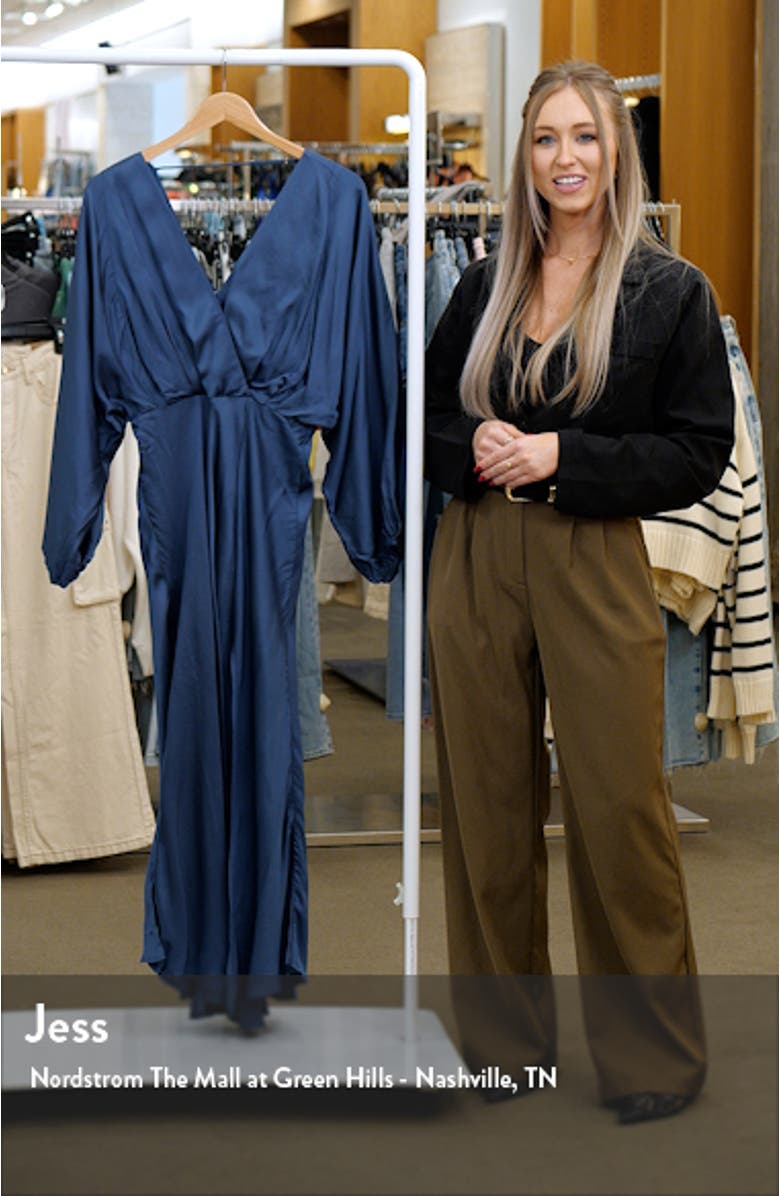 Kimiko Long Sleeve Faux Wrap Dress