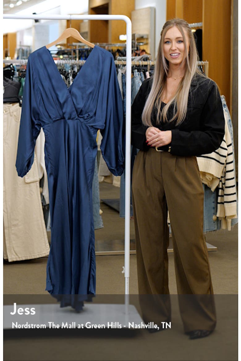 Kimiko Long Sleeve Faux Wrap Dress video