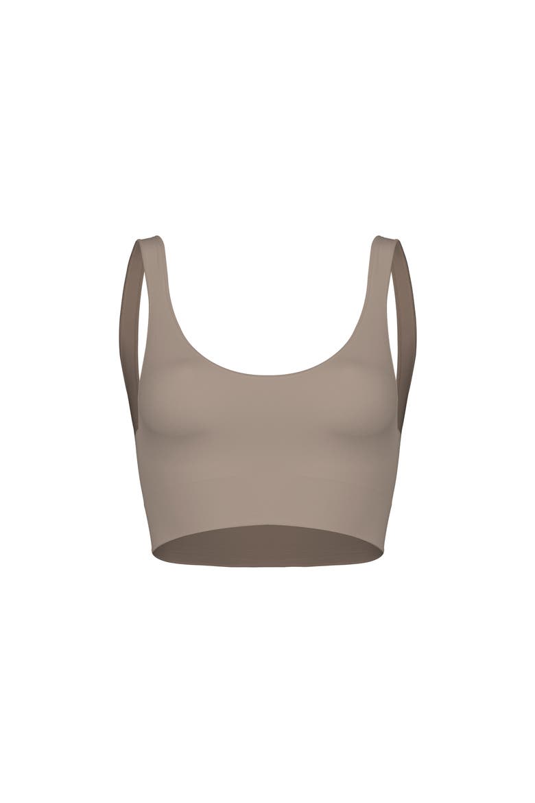 Seamless Smooth Scoop Neck Top, Alternate, color, Mocca