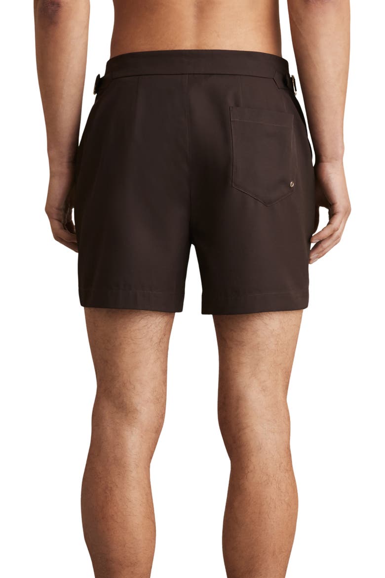 Sun Flat Front Swim Trunks, Alternate, color, CHOCOLATE BROWN
