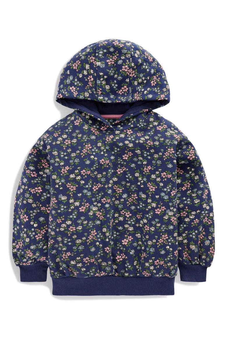 Kids' Print Hoodie, Main, color, STARBOARD BLUE MEADOW FLORAL