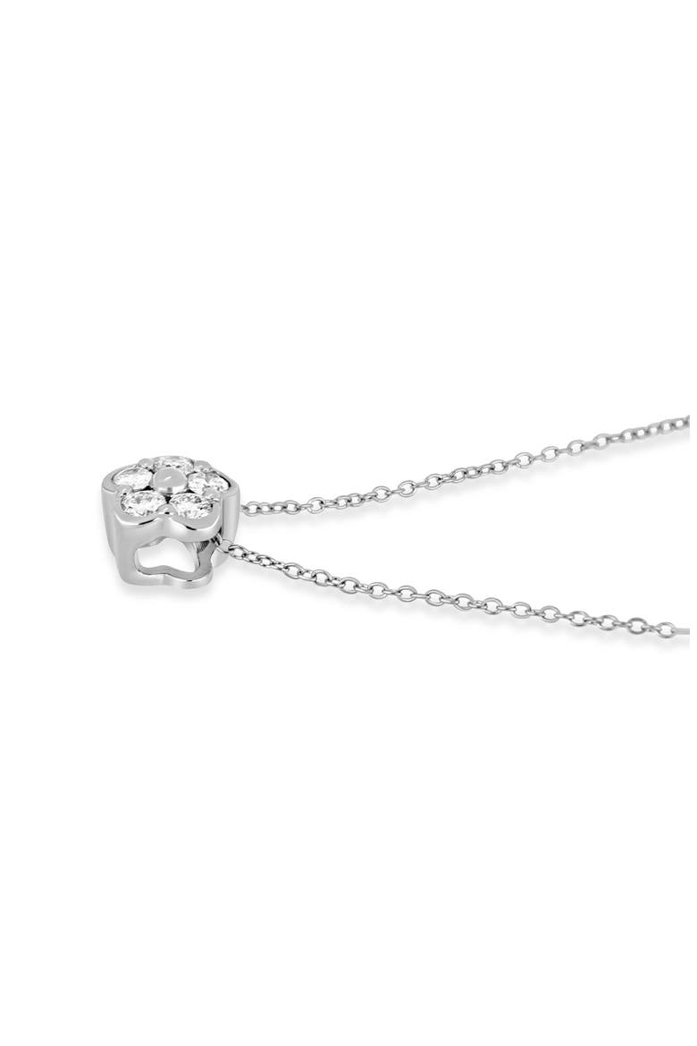 Getty 18k Gold Diamond Pendant Necklace, Alternate, color, 18KW