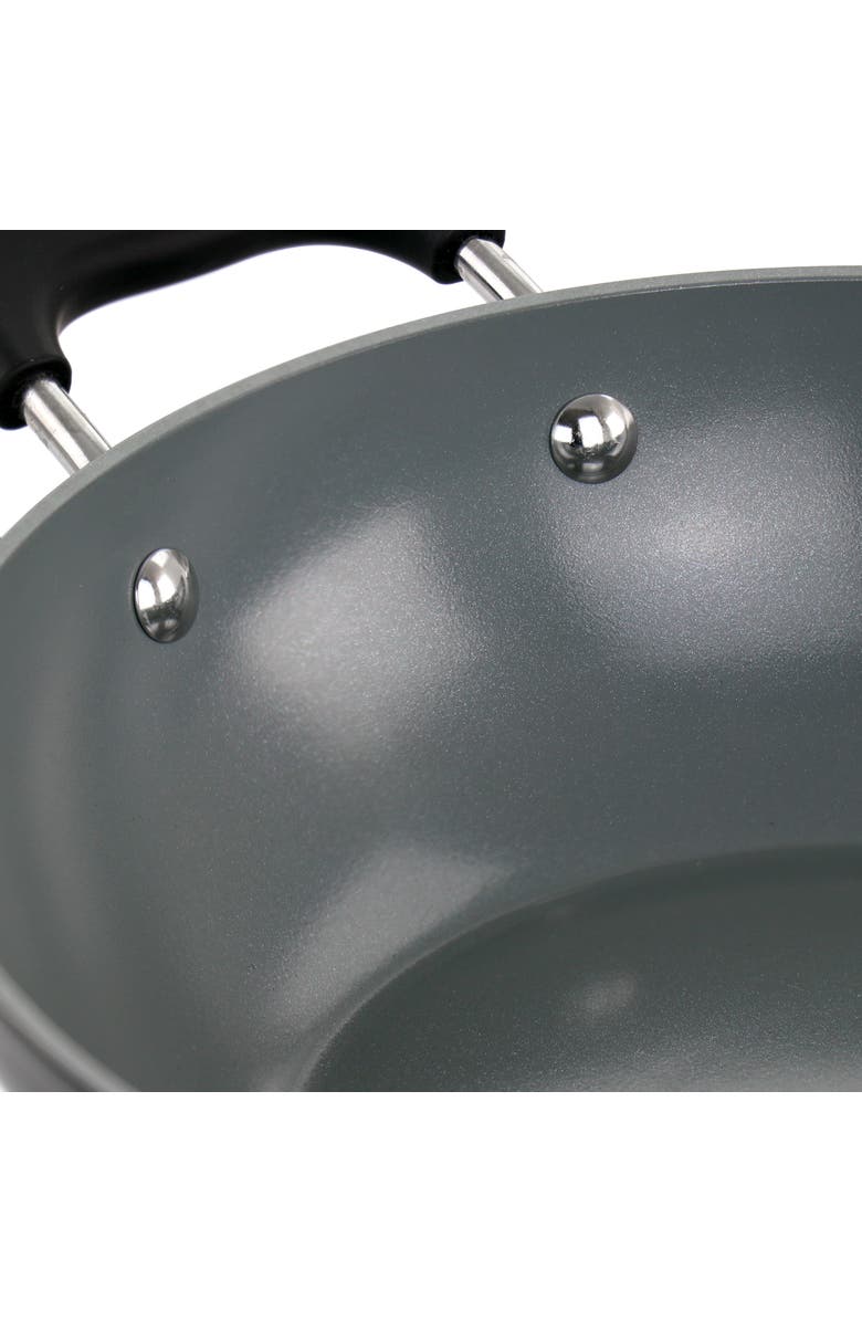 Kenmore Arlington 11 Inch Nonstick Aluminum Wok Diamond, Alternate, color, Black