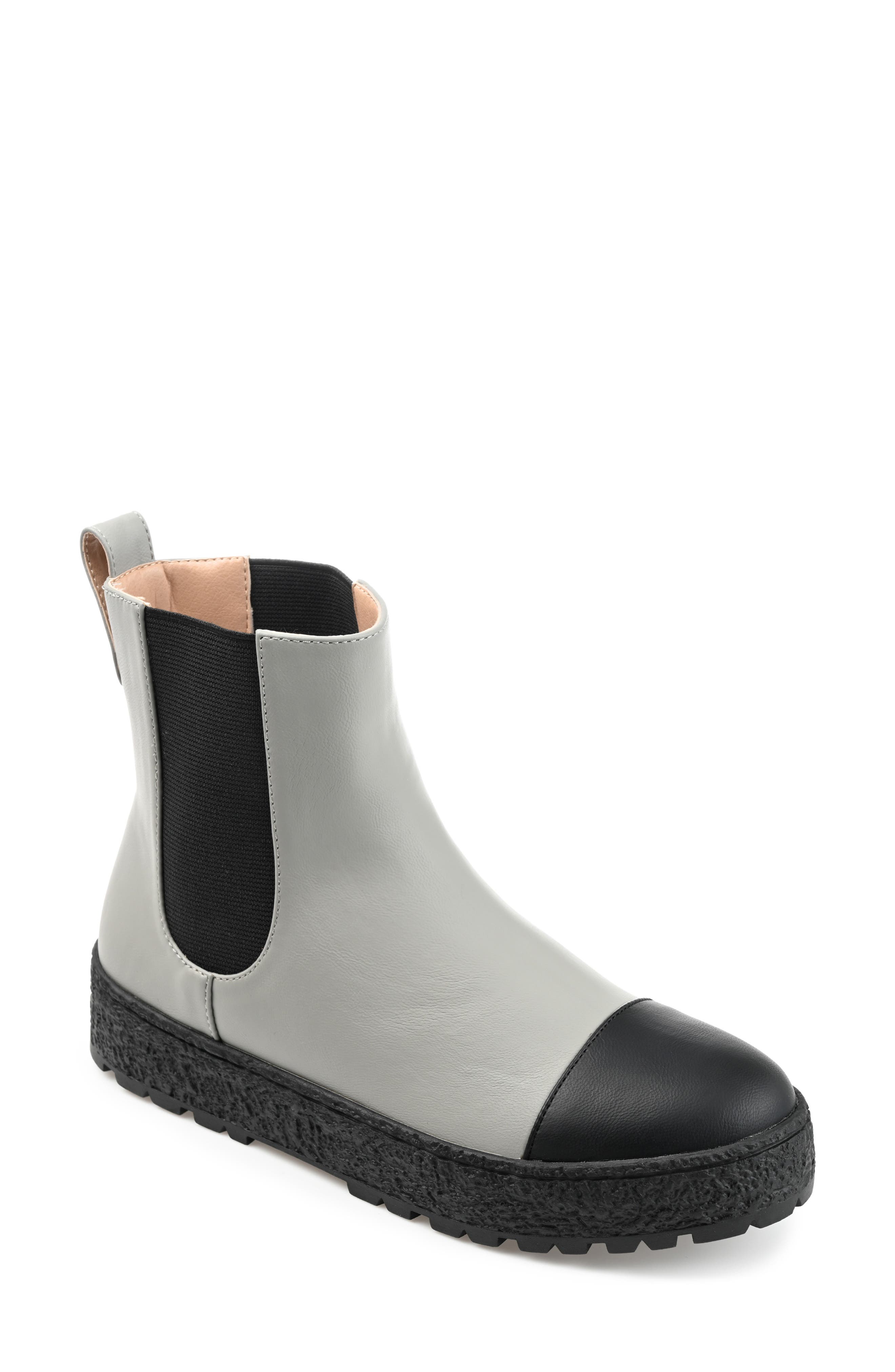 Journee Collection Jenie Chelsea Boot, Main, color, Grey