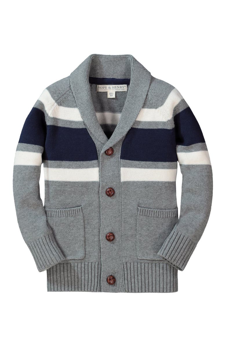 Hope & Henry Boys' Shawl Collar Cardigan, Kids, Main, color, 