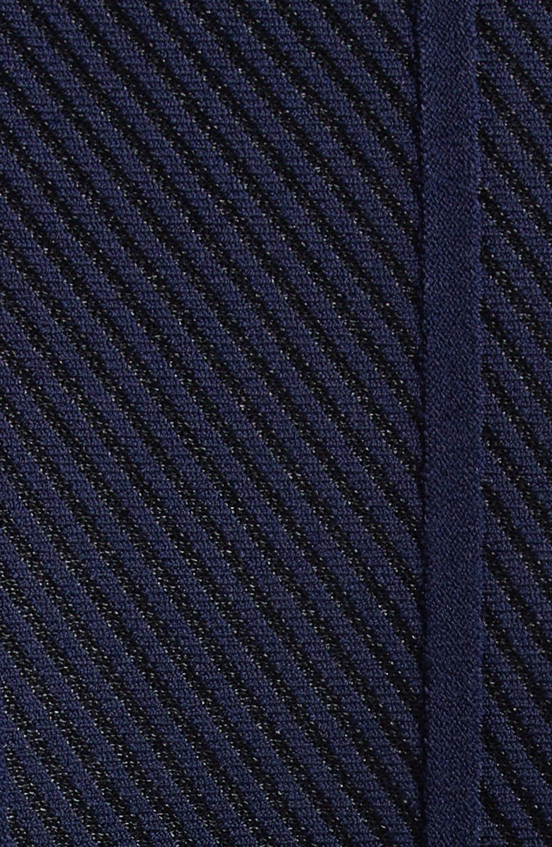 ST. JOHN Diagonal Knit Sweater, Alternate, color, Navy