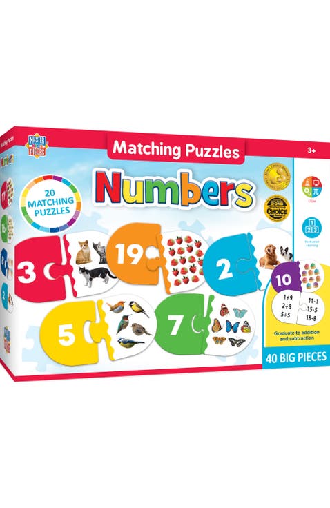 Numbers Educational Matching Puzzles
