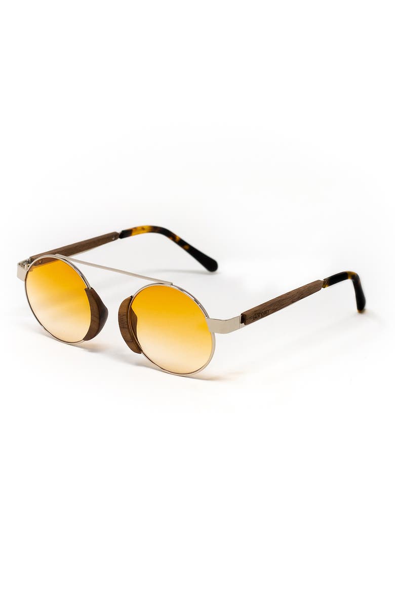 Bôhten Aristotle 46mm Gradient Round Sunglasses, Alternate, color, 