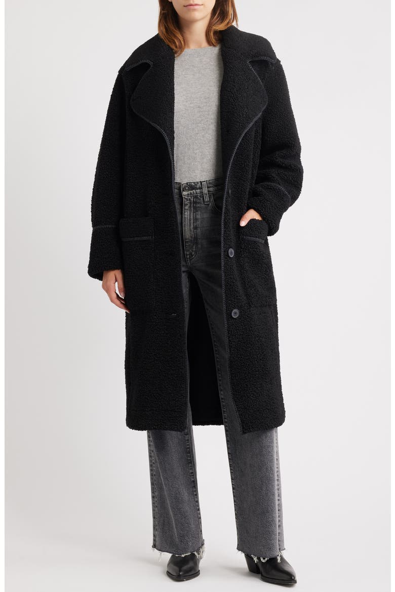 Sema UGGfluff Coat, Alternate, color, BLACK