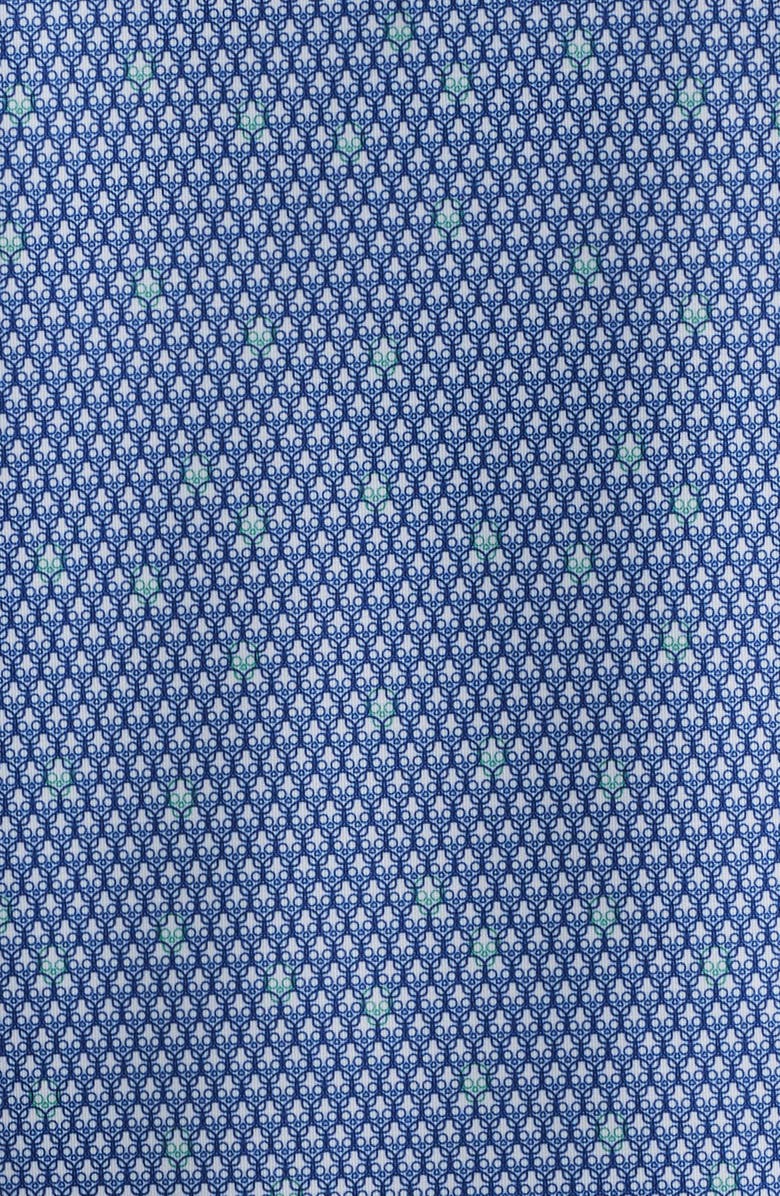 Peter Millar Geometric Skull Print Performance Jersey Polo, Alternate, color, White/ Sport Navy