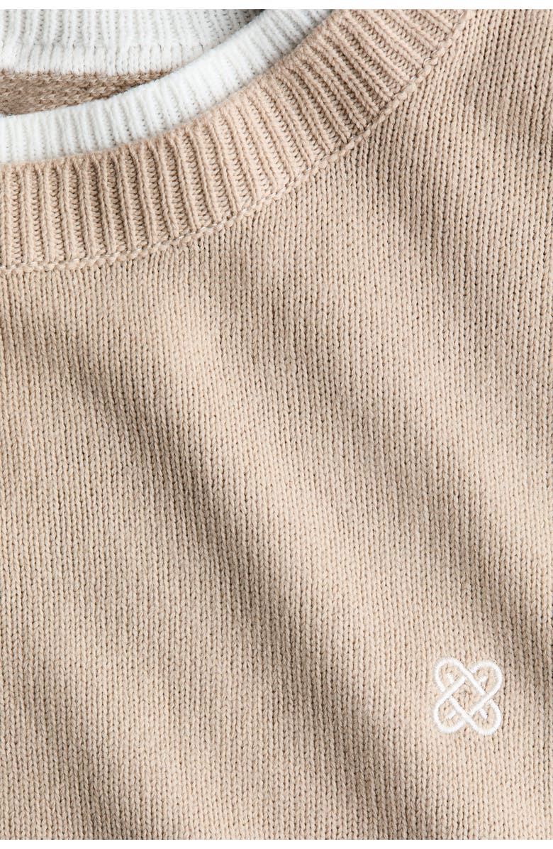 H&M Layered-look Jumper, Alternate, color, Beige