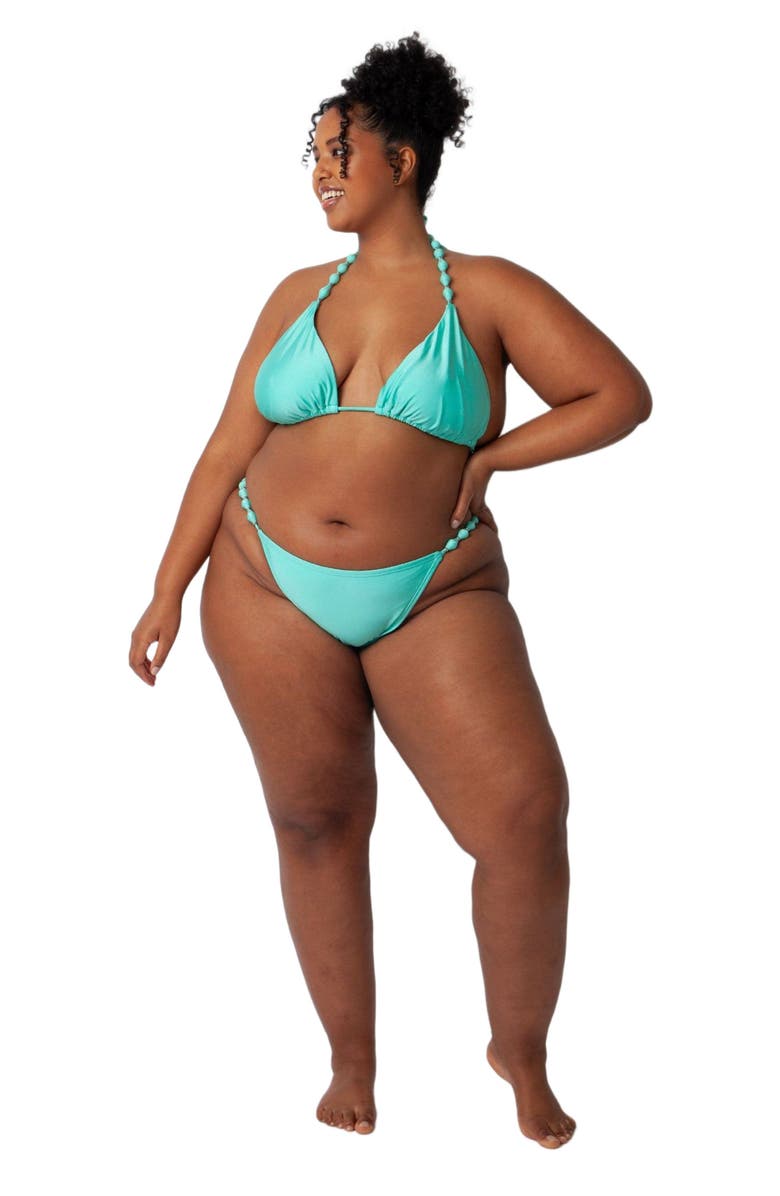 Villa Fresca Sole Bikini Swim Bottoms, Alternate, color, Mint