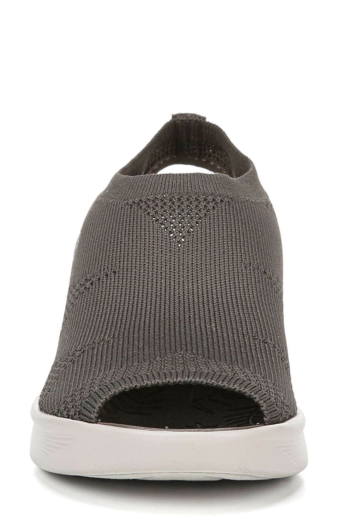Secret Peep Toe Knit Sneaker, Alternate, color, MOREL FABRIC