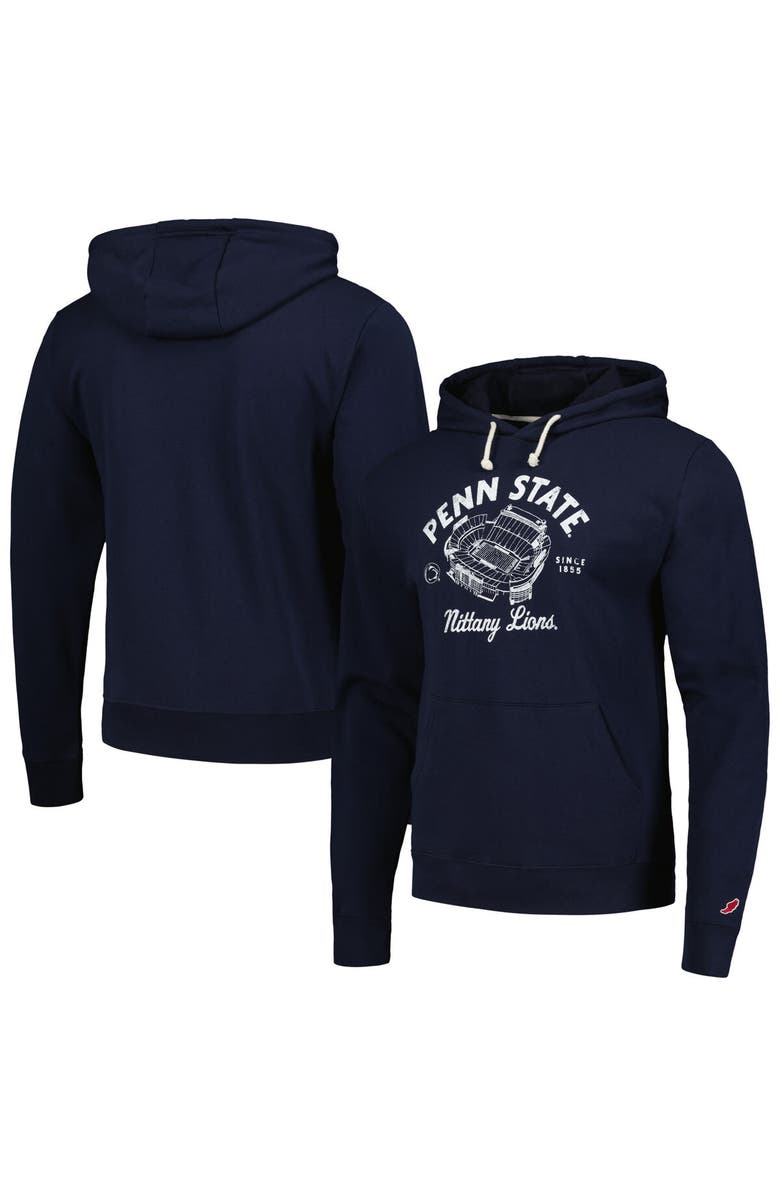 LEAGUE COLLEGIATE WEAR Men's League Collegiate Wear Navy Penn State Nittany Lions Stadium Essential Pullover Hoodie, Main, color, Navy