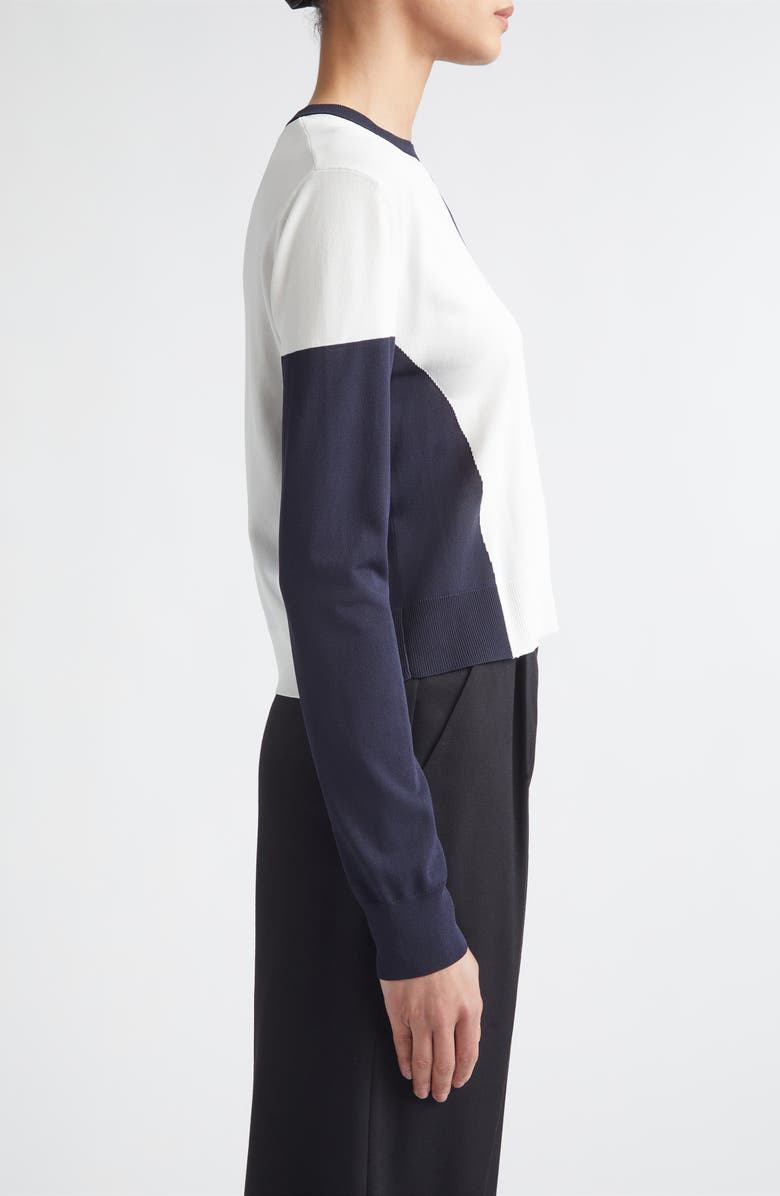 Max Mara Dot Intarsia Sweater, Alternate, color, White